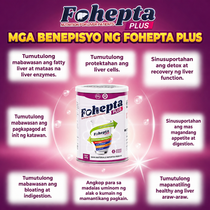 [Buy 1 Get 1] FOHEPTA PLUS 400g - Premium Liver Support Nutrition Formula for Daily Liver Care