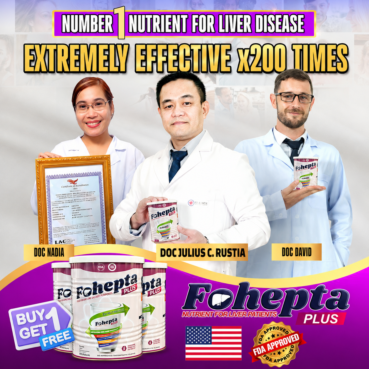 [Buy 1 Get 1] FOHEPTA PLUS 400g - Premium Liver Support Nutrition Formula for Daily Liver Care